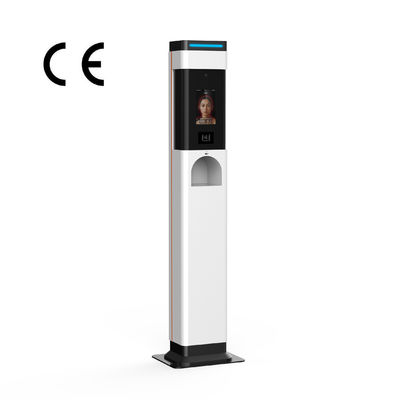 AI 3D LCD Display Thermal Scanner Kiosk with Gel Dispenser Face Recognition