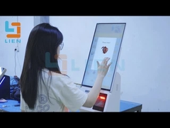 21.5インチセルフオーダーマシン 熱プリンターとQRスキャナー クレジットカードリーダー