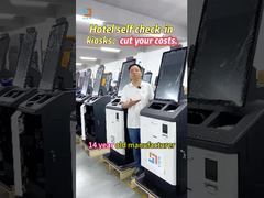 自営業のホテルチェックインマシン 24/7 運用