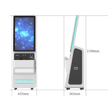 32インチ カスタマイズ可能なセルフサービスキオスク デスクトップ設置、Android/Windows/Linux OS対応